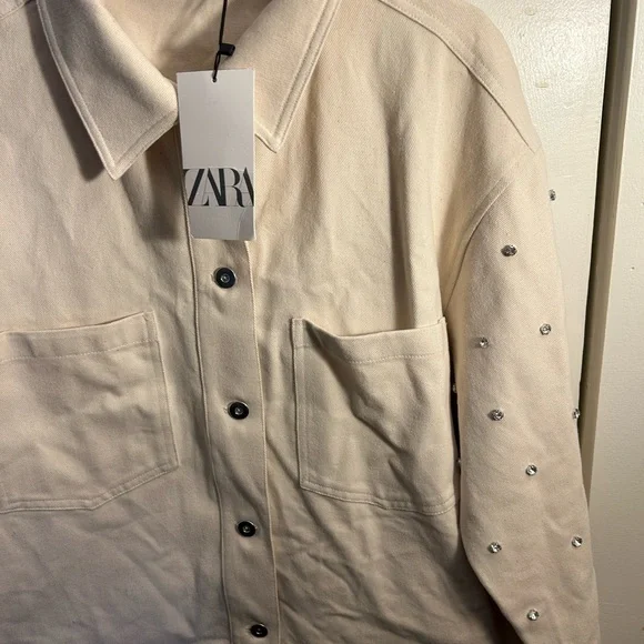 Zara Jewel Studded Button Down - Picture 9 of 9